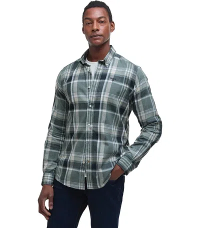 Shop Barbour Kidd Vintage Teal Shirt