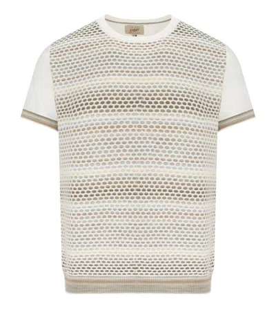 Bob Tex White Knitted T-shirt