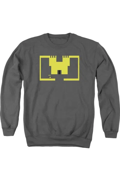 Gildan Atari Adventure Screen Art Adult Crewneck Sweatshirt In Pink