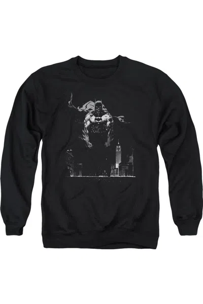 Gildan Batman Dirty City Adult Crewneck Sweatshirt In Black