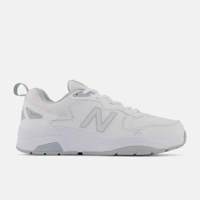 New Balance 857v3 Womens Logo Walking Athletic And Training Shoes In White