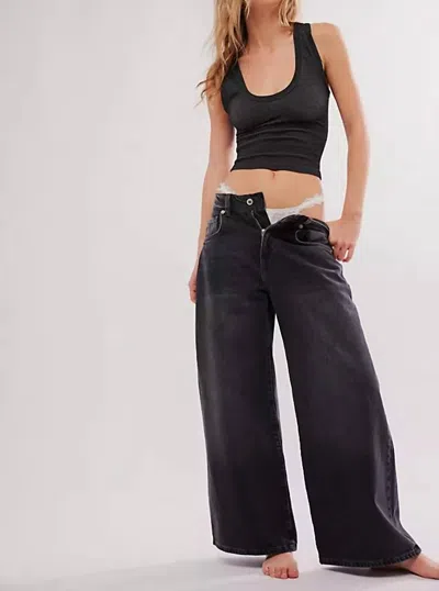 Free People Clean Slate Seamless Tank In Black