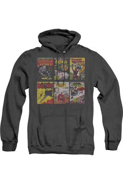 Gildan Batman Bm Covers Adult Heather Hoodie / Hooded Sweatshirt In Black