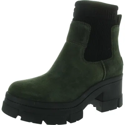 Ugg Brooklyn Womens Mixed Media Suede Chelsea Boots In Multi
