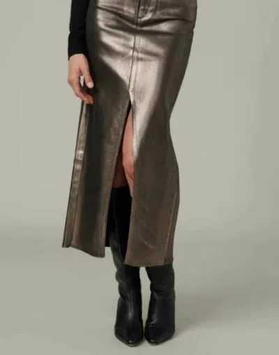 Joe's Jeans Eva Foil Maxi Skirt In Gilded Night In Multi