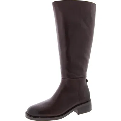 Sam Edelman Mikala Womens Leather Riding Knee-high Boots In Brown
