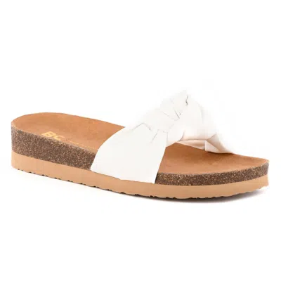 Bc Footwear Reunion Womens Faux Suede Slip On Wedge Sandals In Multi