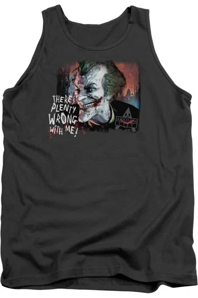 Gildan Batman Arkham City Plenty Wrong Adult Tank Top In Pink