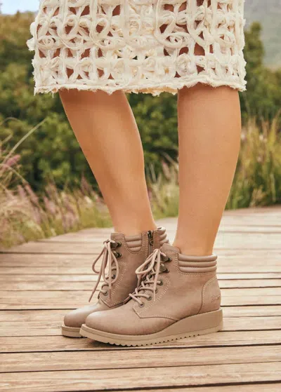 Blowfish The City Boots In Almond Redwood In Multi