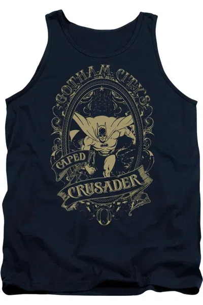 Gildan Dc Comics Gotham Crusader Adult Tank Top In Blue
