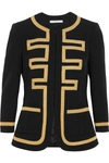 GIVENCHY Embroidered jacket in black wool