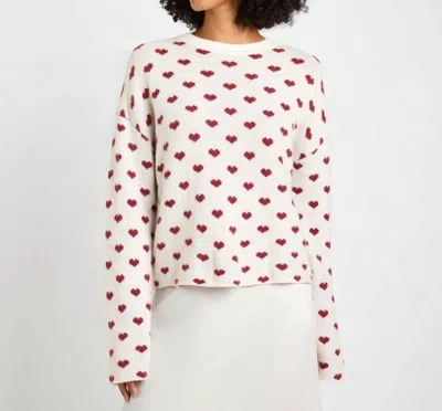 Splendid Lolly Hearts Sweater In Multi