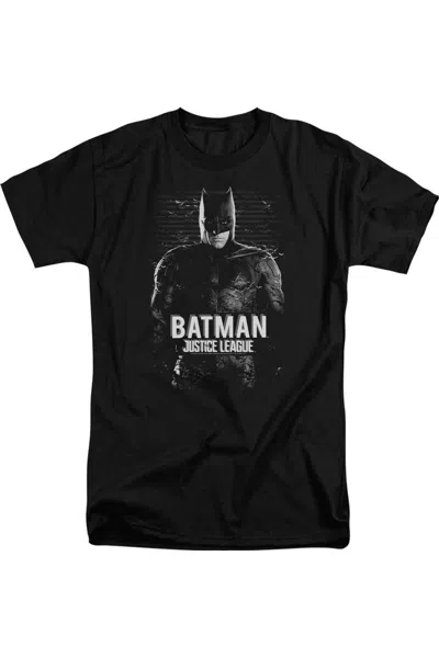 Justice League Movie Batman Short Sleeve Adult Tall Tee / T-shirt In Black