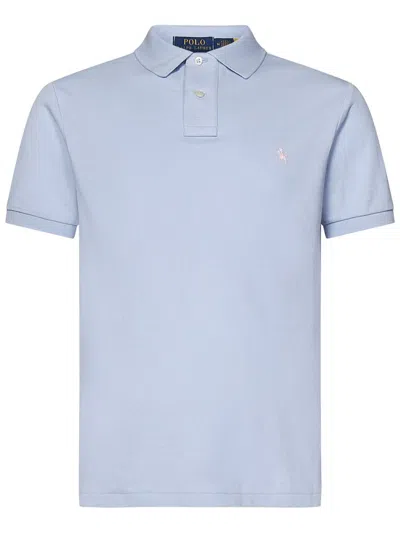 Polo Ralph Lauren Cotton Polo Shirt In Clear Blue