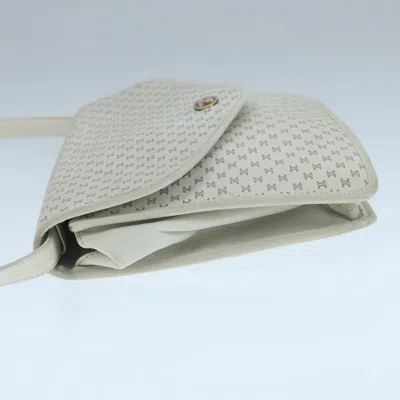 Pre-owned Celine Céline Macadam White Canvas Shoulder Bag ()