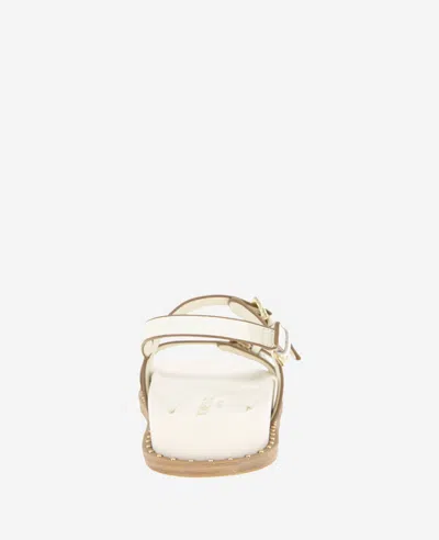 Kenneth Cole Drinity Flat Slingback Sandal In Cream Leather
