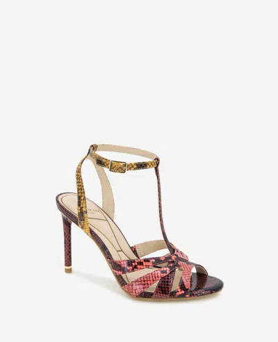 Kenneth Cole Liona Multi Color Snake Print Heel In Multi Postal Snake