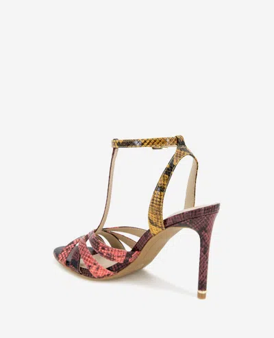 Kenneth Cole Liona Multi Color Snake Print Heel In Multi Postal Snake