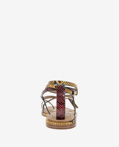 Kenneth Cole Paros Ankle Strap Sandal In Multi Postal Snake