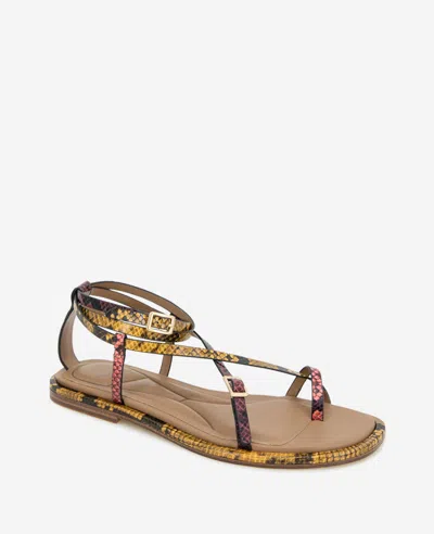 Kenneth Cole Paros Ankle Strap Sandal In Multi Postal Snake