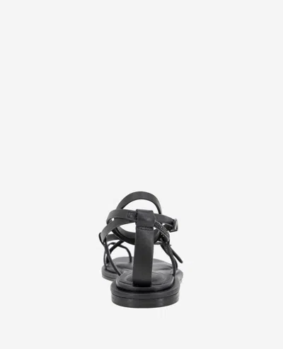 Kenneth Cole Paros Ankle Strap Sandal In Black Leather