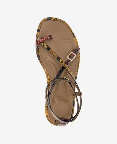 Kenneth Cole Paros Ankle Strap Sandal In Multi Postal Snake