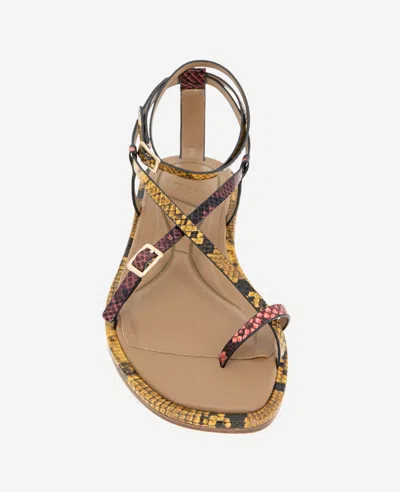Kenneth Cole Paros Ankle Strap Sandal In Multi Postal Snake