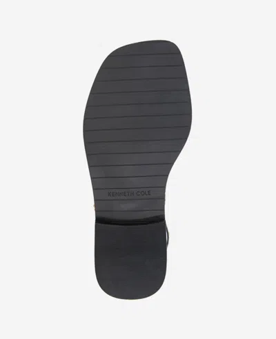 Kenneth Cole Ravenn Studded Wraparound Ankle Strap Sandal In Black