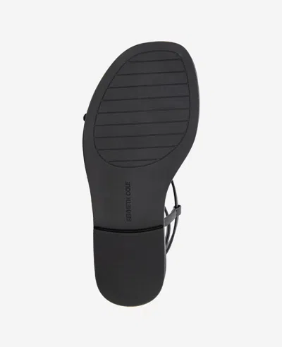 Kenneth Cole Paros Ankle Strap Sandal In Black Leather