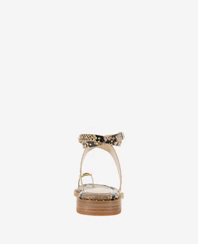 Kenneth Cole Ravenn Studded Wraparound Ankle Strap Sandal In Sand Snake
