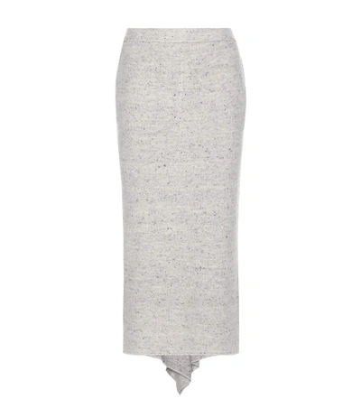 Stella Mccartney Virgin Wool-blend Skirt In Grey