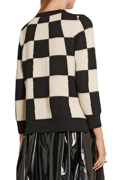 Shop Marc Jacobs Checked Cashmere Sweater
