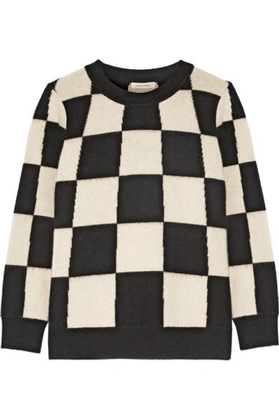 Shop Marc Jacobs Checked Cashmere Sweater