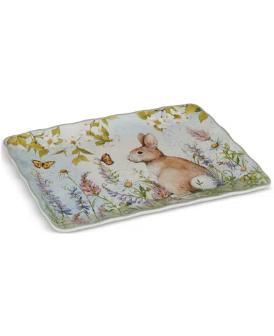 Certified International Easter Meadow Rectangular Platter In Miscellaneous