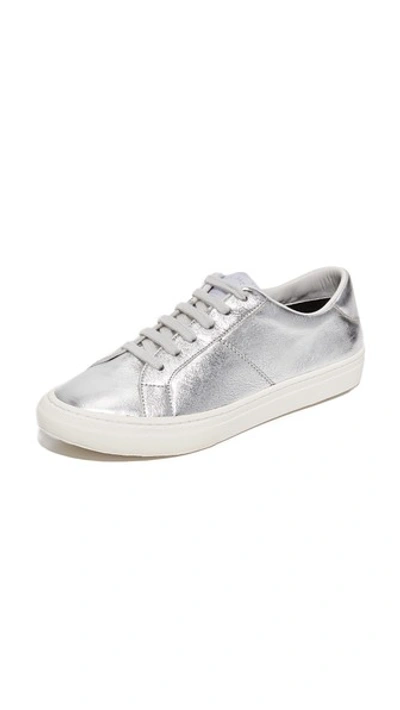 Shop Marc Jacobs Empire Low Top Sneakers In Silver