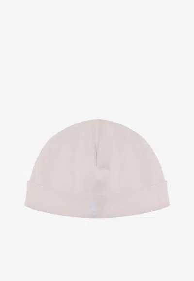 Polo Ralph Lauren Logo Embroidered Beanie In Pink