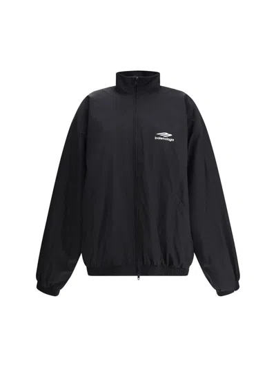 Balenciaga Jacket With Faux Fur Lining In Black