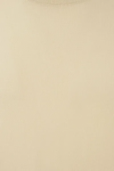 Pt Torino White Silk Blend T-shirt In Beige