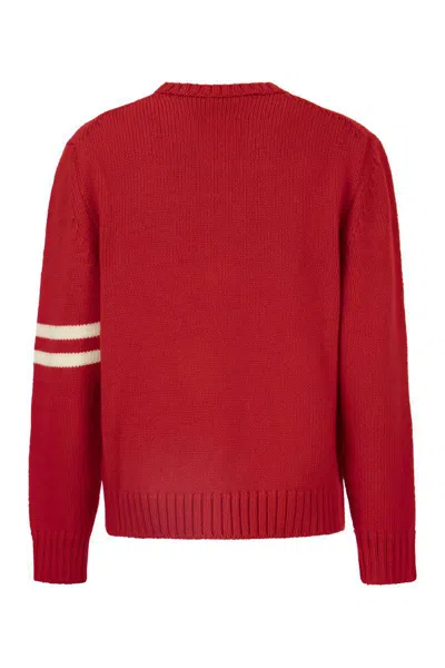 Pt Torino Man Sweater Red Size 42 Virgin Wool In Red