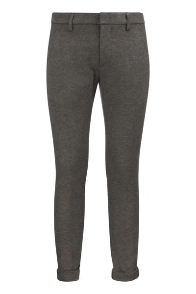 Dondup Men's Gaubert - Slim-fit Jersey Trousers In Grey