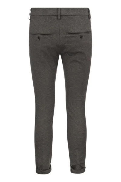 Dondup Men's Gaubert - Slim-fit Jersey Trousers In Grey