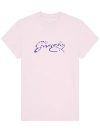 Givenchy Camiseta - Rosado Claro In Multicolor