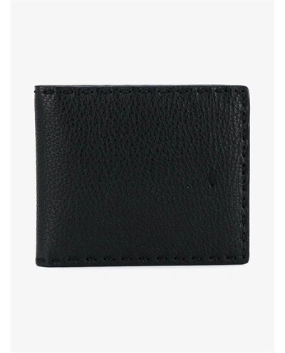 Shop Fendi Classic Grained Leather Wallet