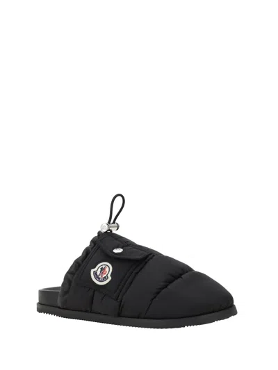 Shop Moncler Sandals In Black