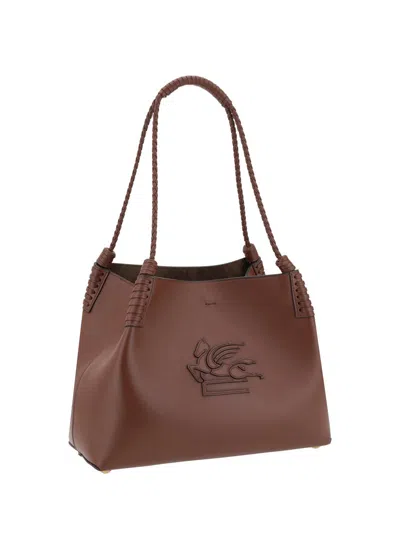 Etro Libra Tote Bag In Brown