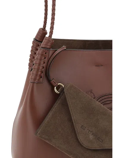 Etro Libra Tote Bag In Brown