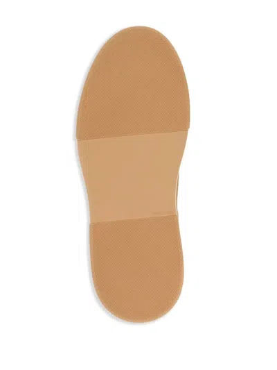 Ferragamo Beige Low Top Gancini Ornament Sneakers In Beige