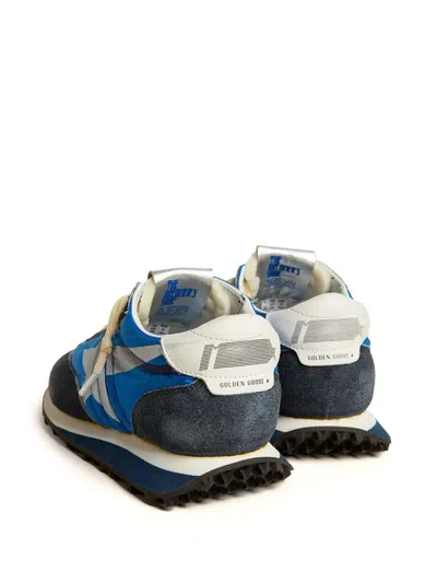 Golden Goose Deluxe Brand Running Marathon Nylon Upper Suede Sneakers In Blue