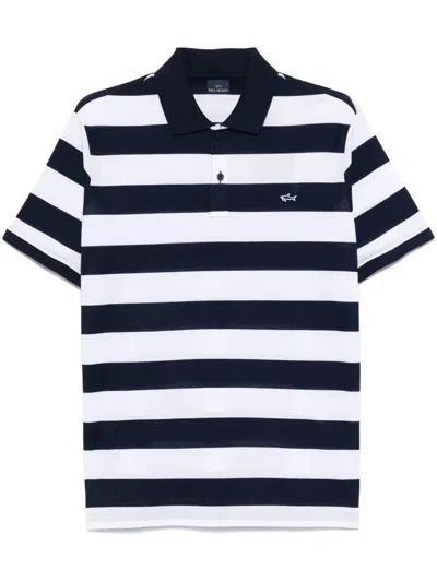 Paul & Shark Stripe-pattern Polo Shirt In Multicolor