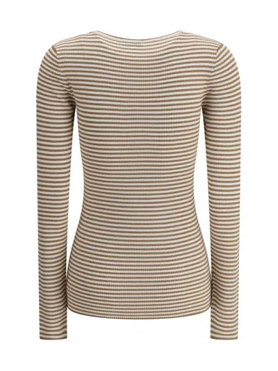 Brunello Cucinelli Women Cashmere Long Sleeve Jersey In Multicolour